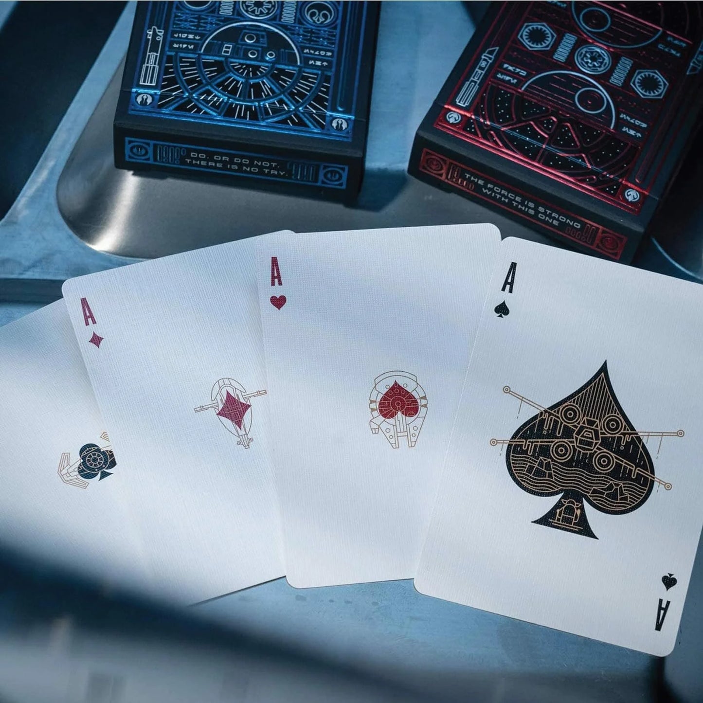 Star Wars Premium Playing Cards 2 Deck Set Light Side Blue Deck Dark Side Red Deck Skywalker Saga Choose a Side