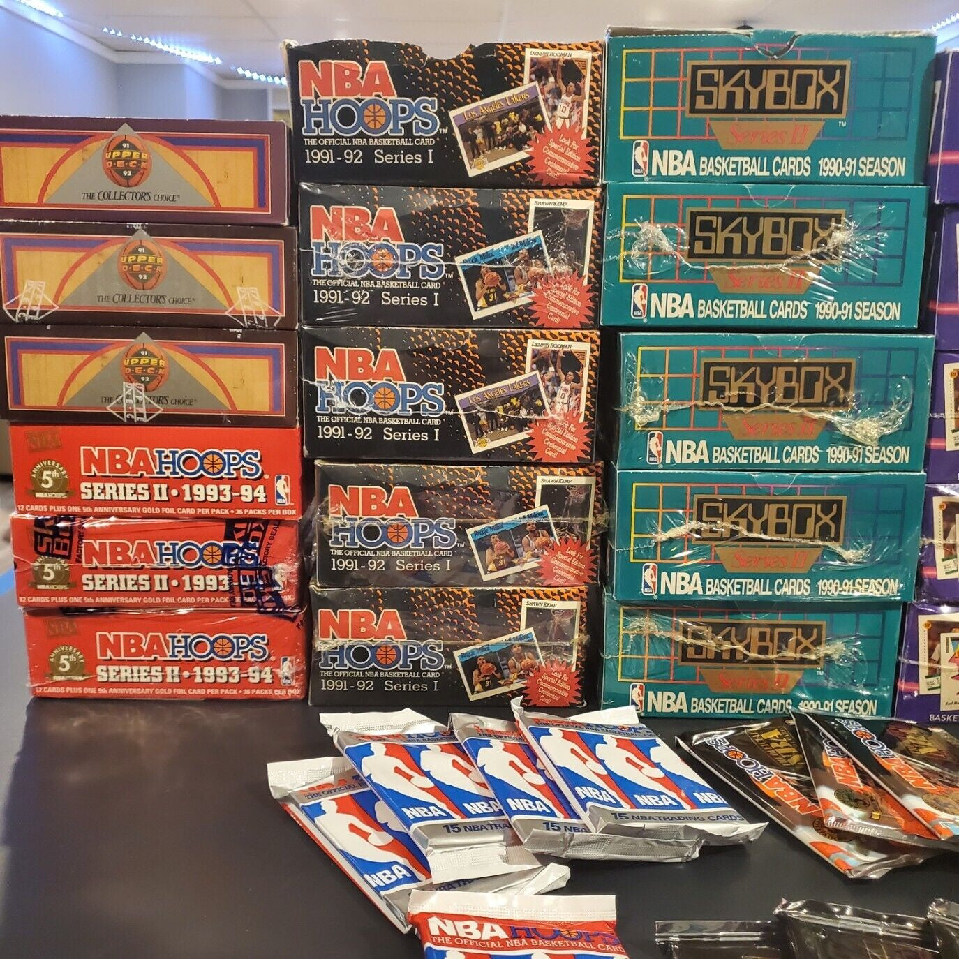 Bulk Lot of 55 Unopened Old Vintage NBA Basketball Cards in Sealed Packs NEW