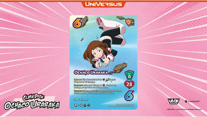 My Hero Academia Collectible Card Game Set 6: Jet Burn Clash Deck Ochaco Uraraka, 51 Cards & Paper Playmat