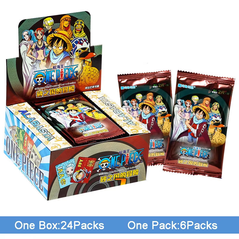 One Piece Japanese Anime Collection Card Cartas Luffy Roronoa Sanji Nami TCG Game Cards 50-210Pcs/Box Children Birthday Gift