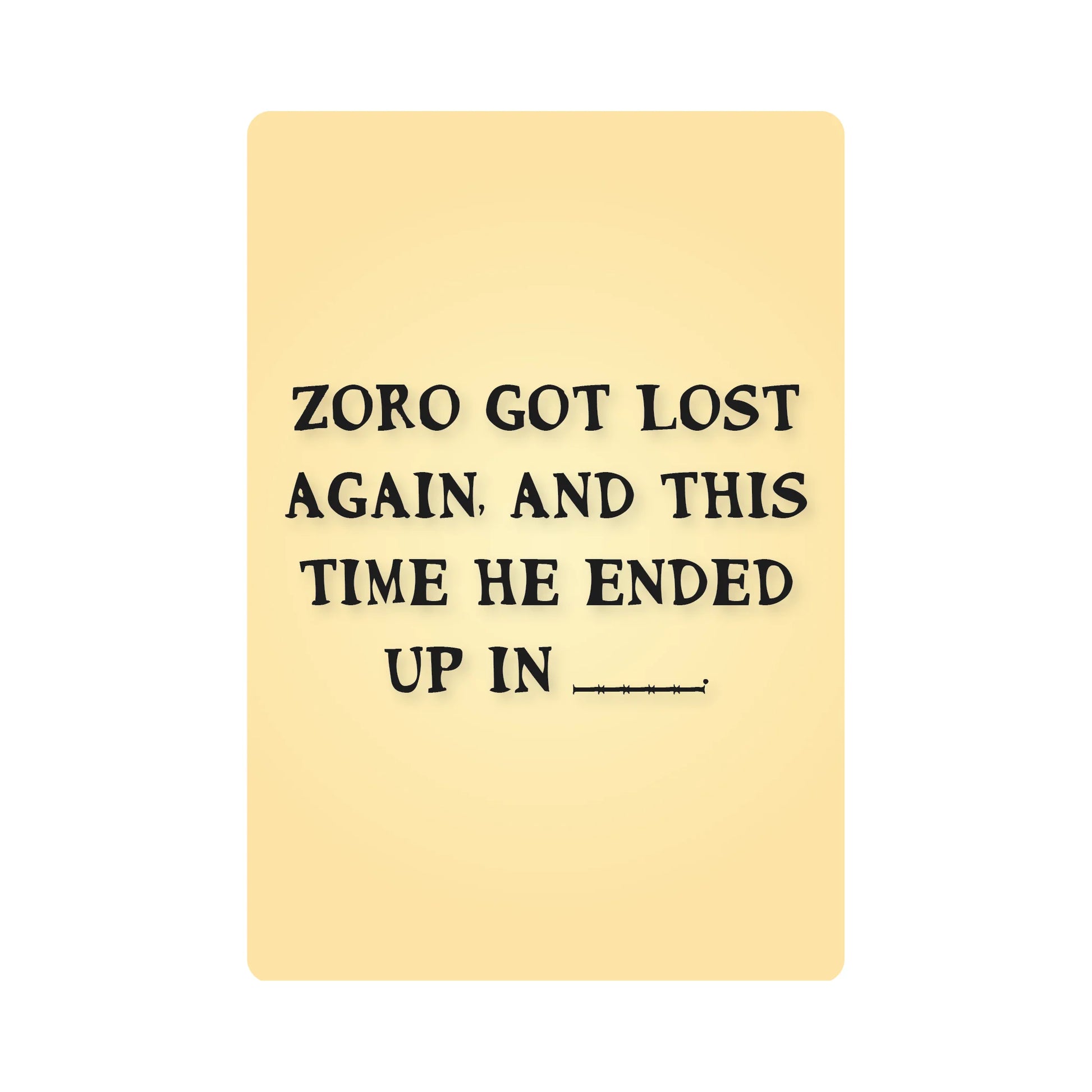 Cards against One Piece - Limited Edition