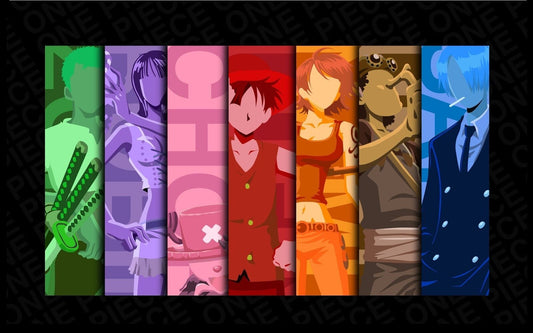 Anime One Piece Anime Vectors Panels Collage Boys Playmat Gaming Mat Desk