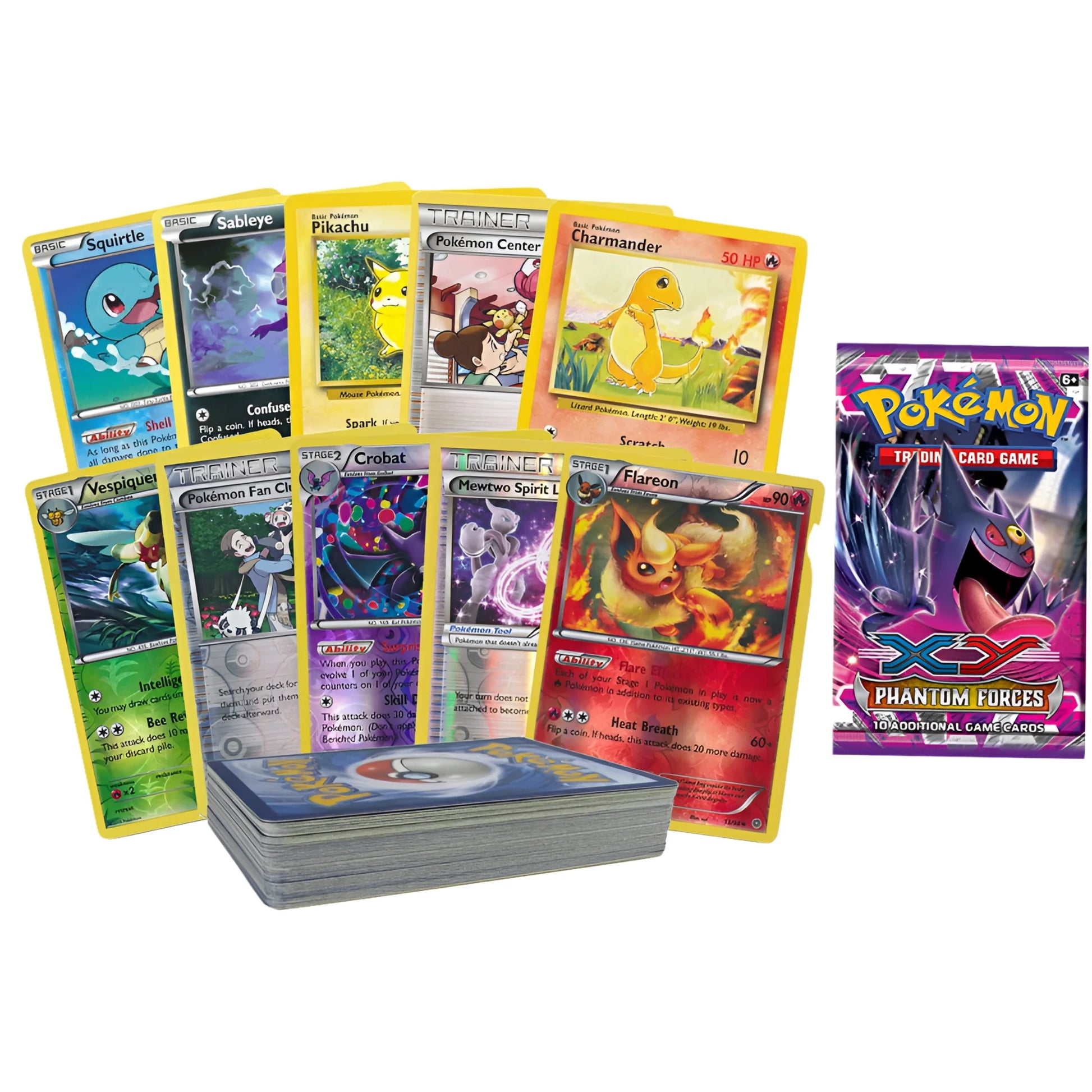 50 Random  Cards with Foils! NO Duplication! Featuring 1 Random Booster Pack!
