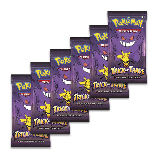 Pokemon 2022 Halloween Trick or Trade LOT of 6 Booster Packs (3 Cards per Pack (Great for Trick or Treating Hand Outs!))