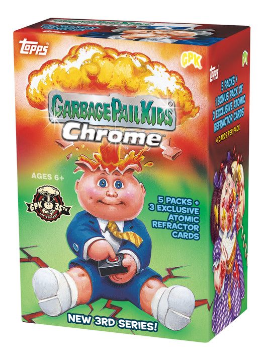 2020  Garbage Pail Kids Chrome Blaster Box- 5 Packs + 1 Bonus Pack