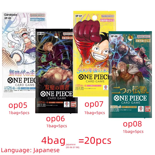 Original One Piece Cards Japanese OP06 Zoro&Sanji Trading Booster Box OP05 Luffy Rare Cards OP01-04 Card Collector Gift