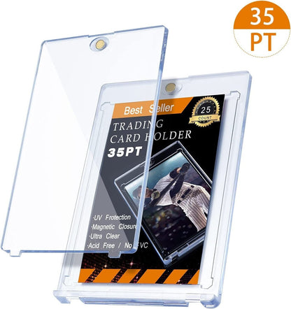 Magnetic Card Holders for Trading Cards 35Pt Hard Baseball Card Case Protectors