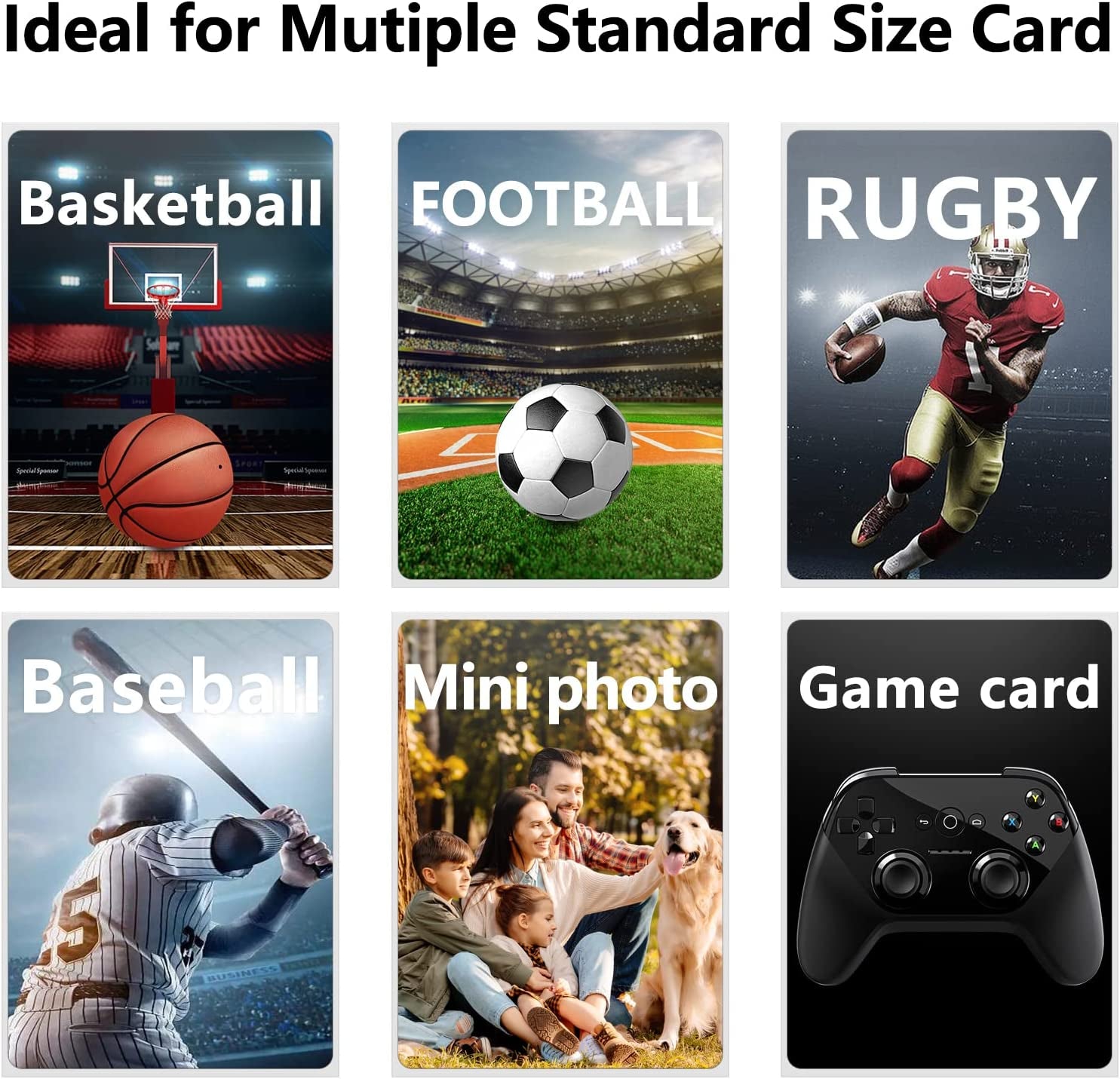 Trading Card Sleeves Plastic Clear Case Holder 600 Baseball Cards Topload!! NEW