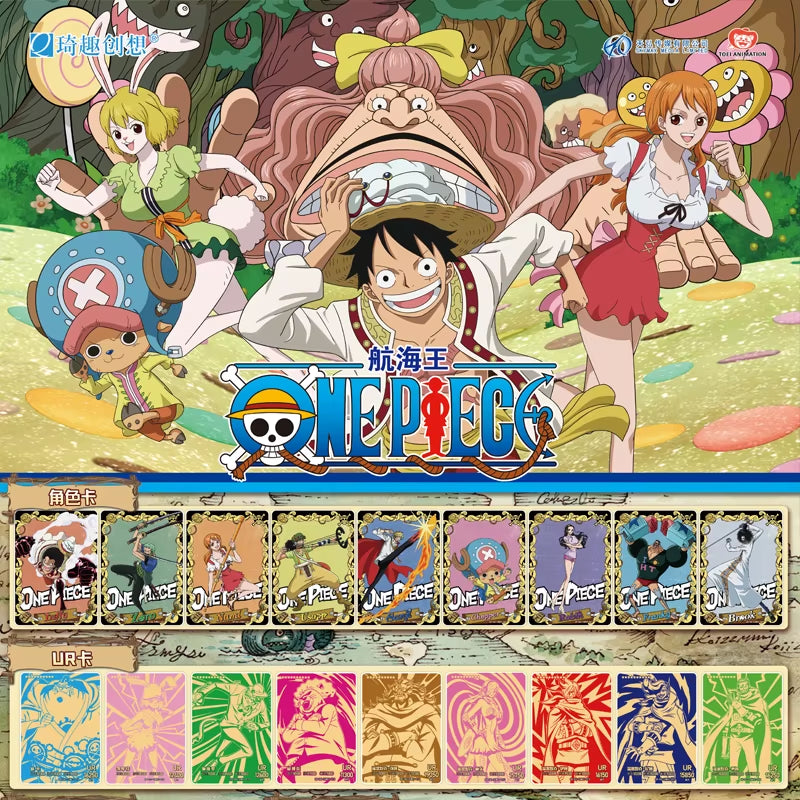 One Piece Japanese Anime Collection Card Cartas Luffy Roronoa Sanji Nami TCG Game Cards 50-210Pcs/Box Children Birthday Gift