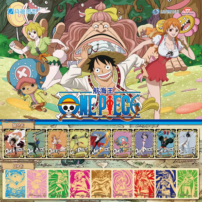 One Piece Japanese Anime Collection Card Cartas Luffy Roronoa Sanji Nami TCG Game Cards 50-210Pcs/Box Children Birthday Gift