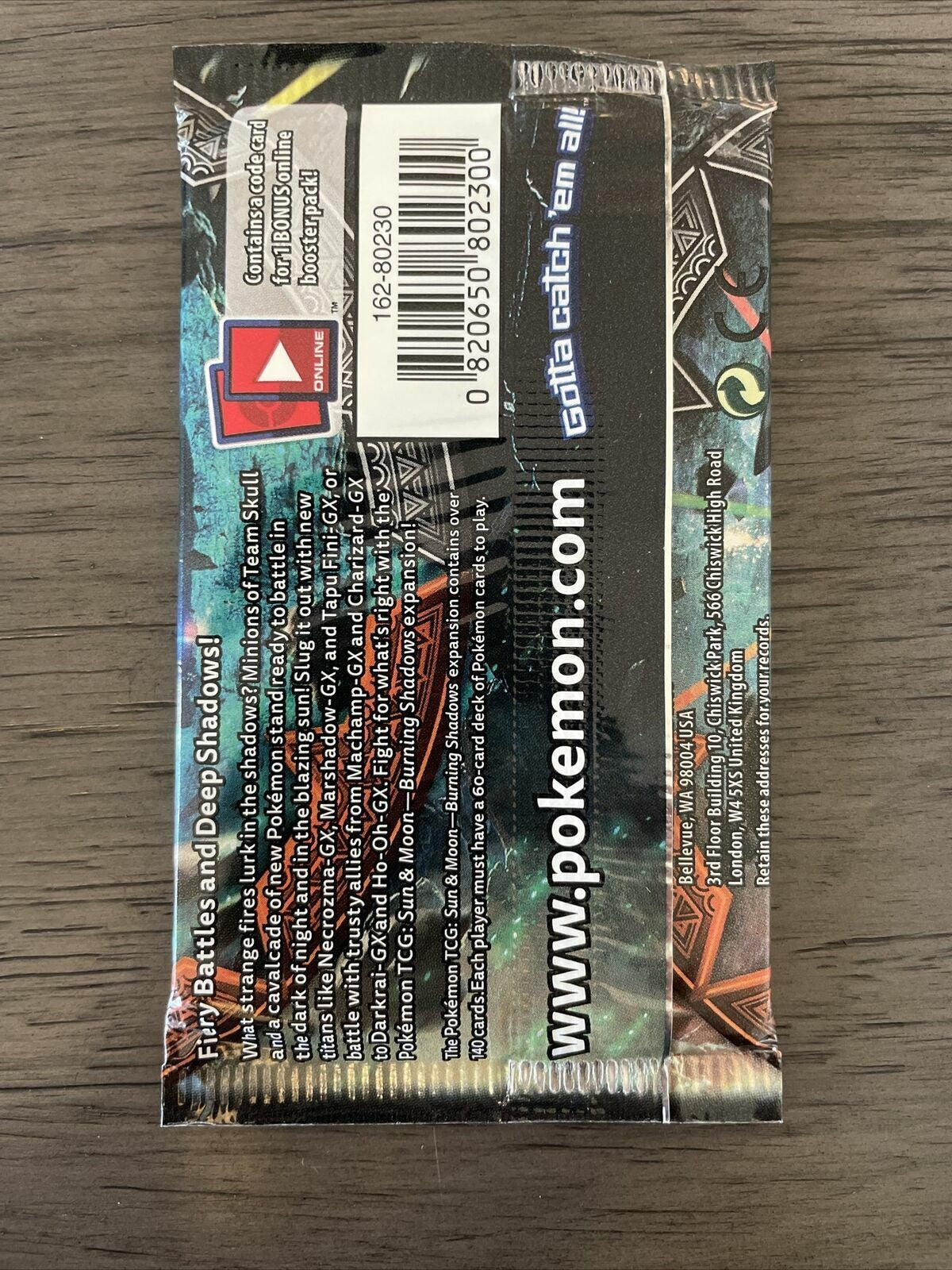 1X Sun & Moon Burning Shadows Pokemon Booster Pack Factory Sealed Brand New 🔥