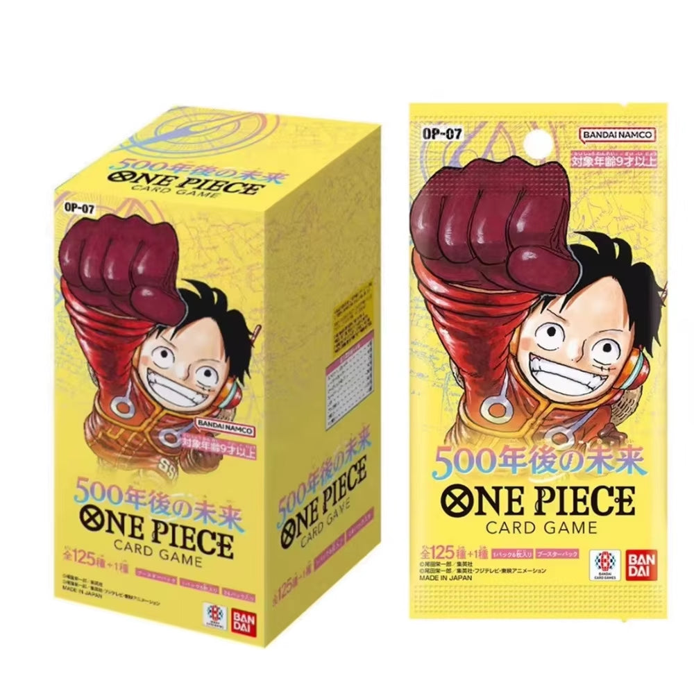 Original Japanese Booster Box One Piece Op-07 the Future in Five Hundred Years Collection Rare Closed Gift Box Cards OPCG