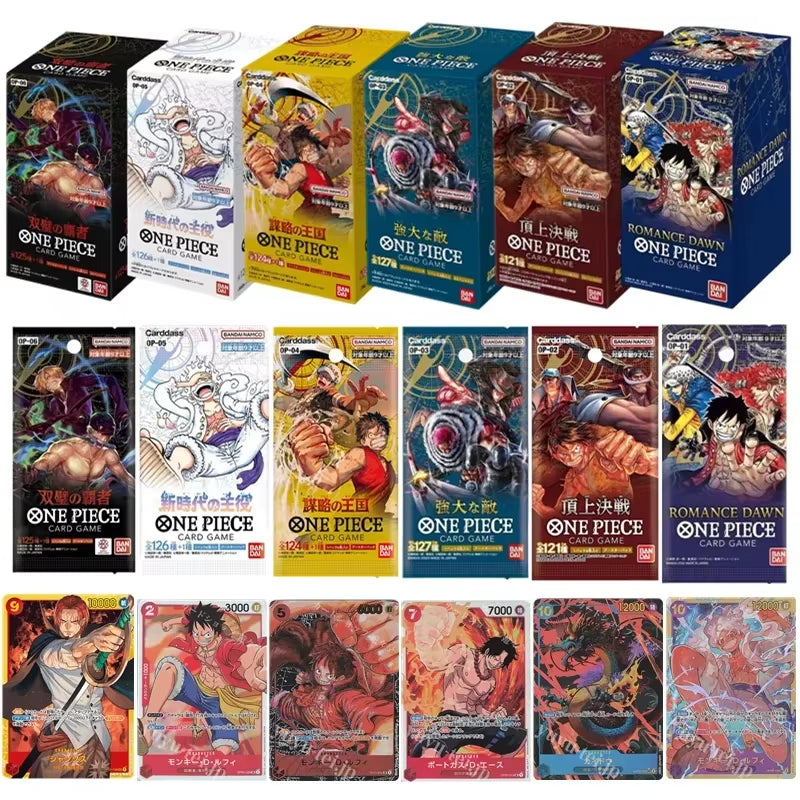 Original One Piece Cards Japanese OP06 Zoro&Sanji Trading Booster Box OP05 Luffy Rare Cards OP01-04 Card Collector Gift