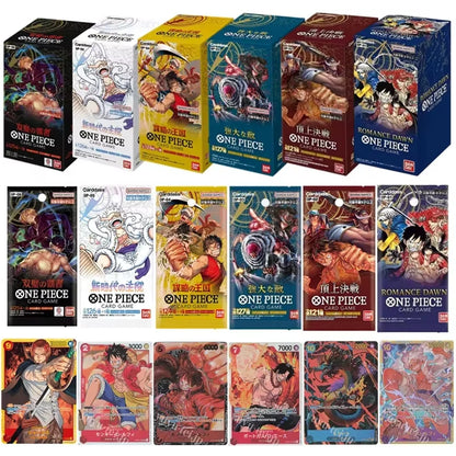 Original One Piece Cards Japanese OP06 Zoro&Sanji Trading Booster Box OP05 Luffy Rare Cards OP01-04 Card Collector Gift