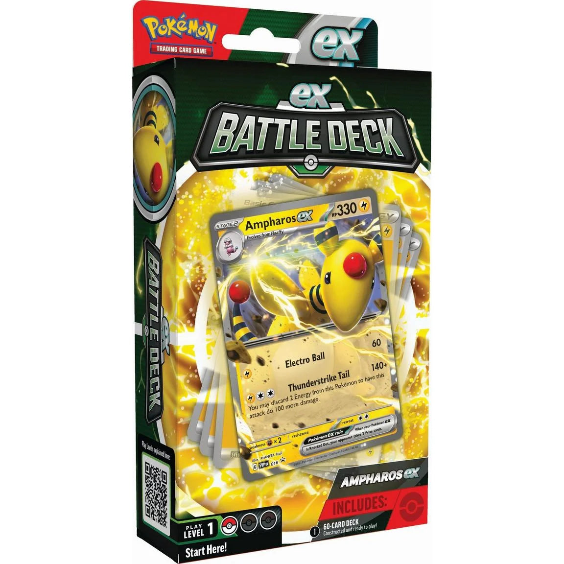 Pokémon TCG: Ampharos Ex or Lucario Ex Battle Deck (1 X Deck at Random)