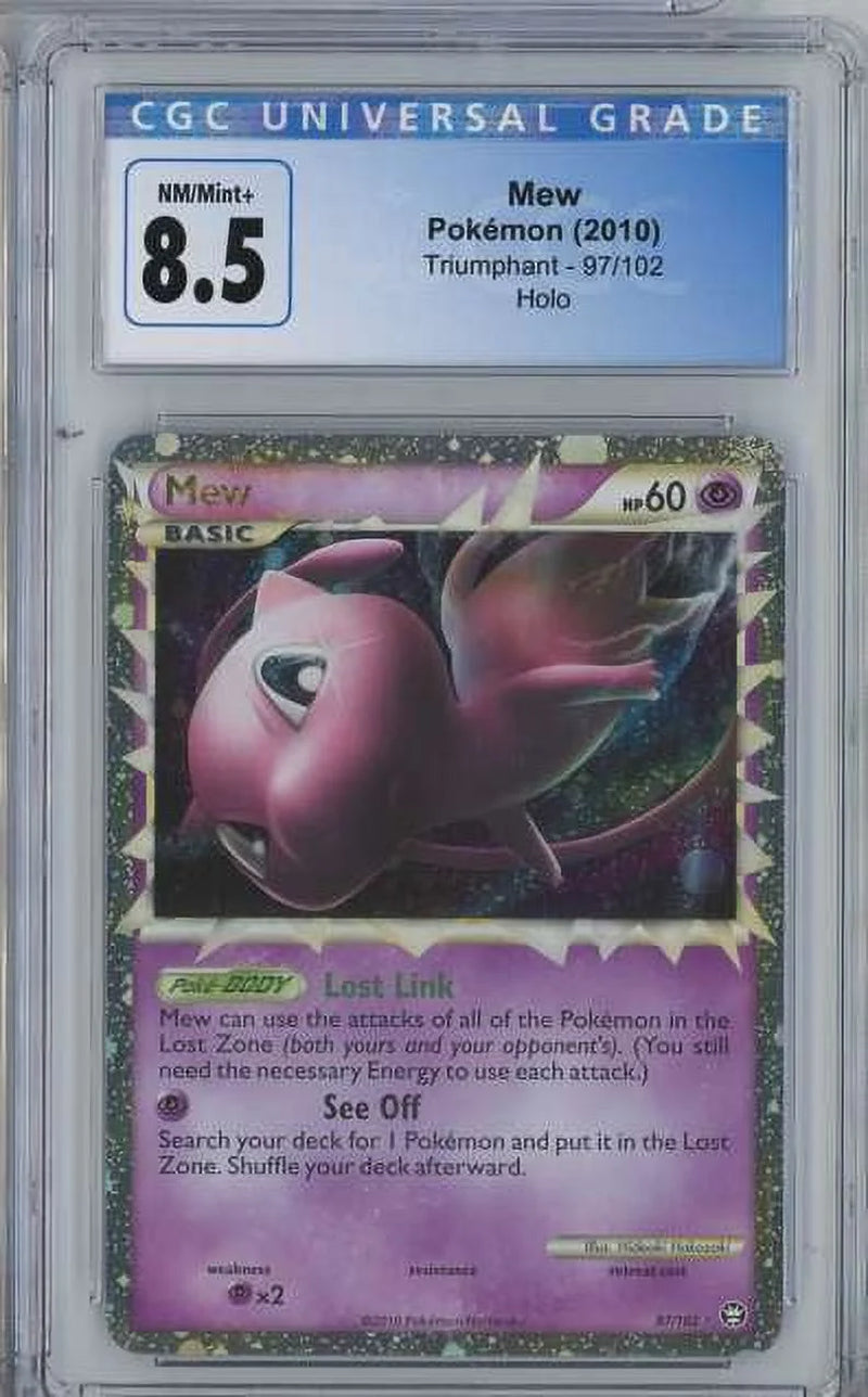 Pokemon Triumphant Mew Graded Card (CGC 8.5)