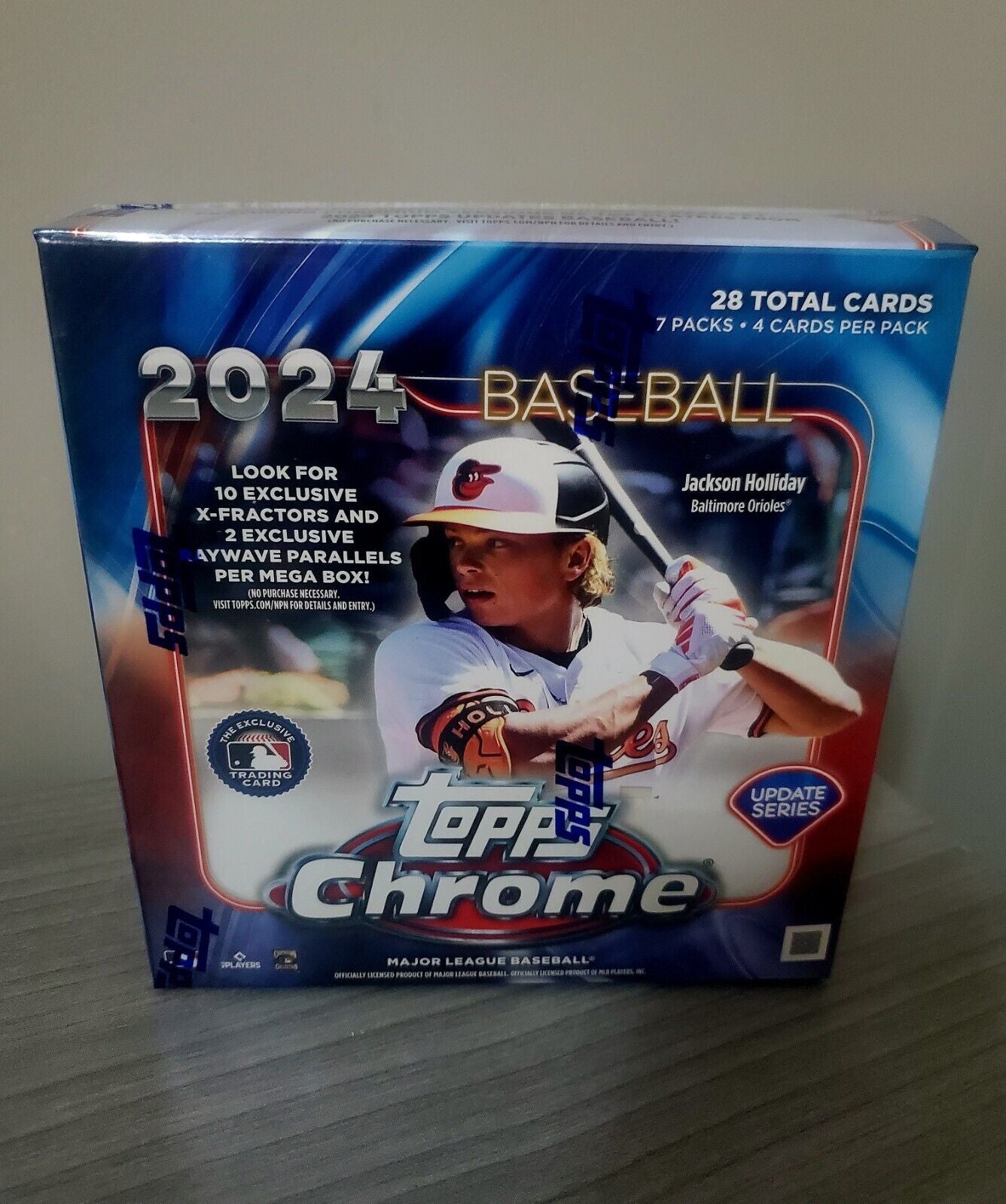 2024 TOPPS Chrome MLB Baseball Cards Update Series Mega Box in HAND SHIPS TODAY