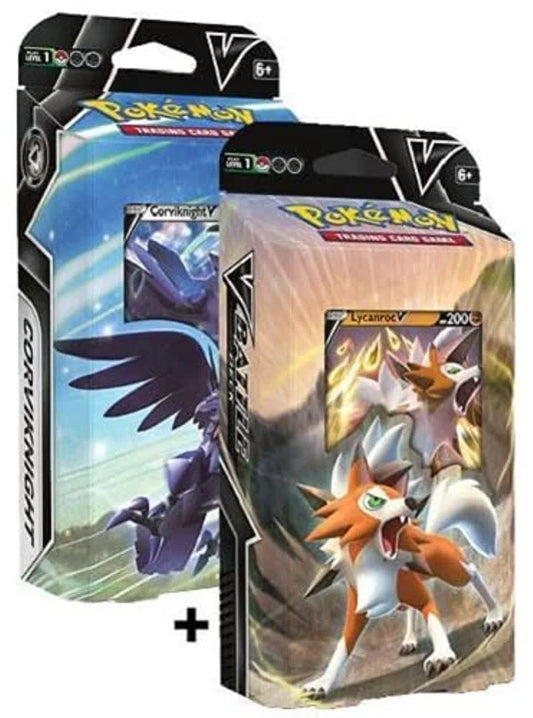 2022 Battle Both Theme Decks Lycanroc V & Corviknight V - 60 Cards Each