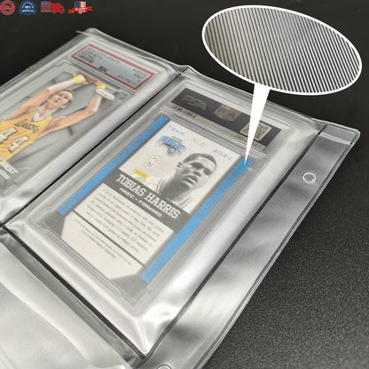 Graded Card Slab Binder Pages for Storage 10 Pages Hold 40 PSA, BGS, CGC Cards