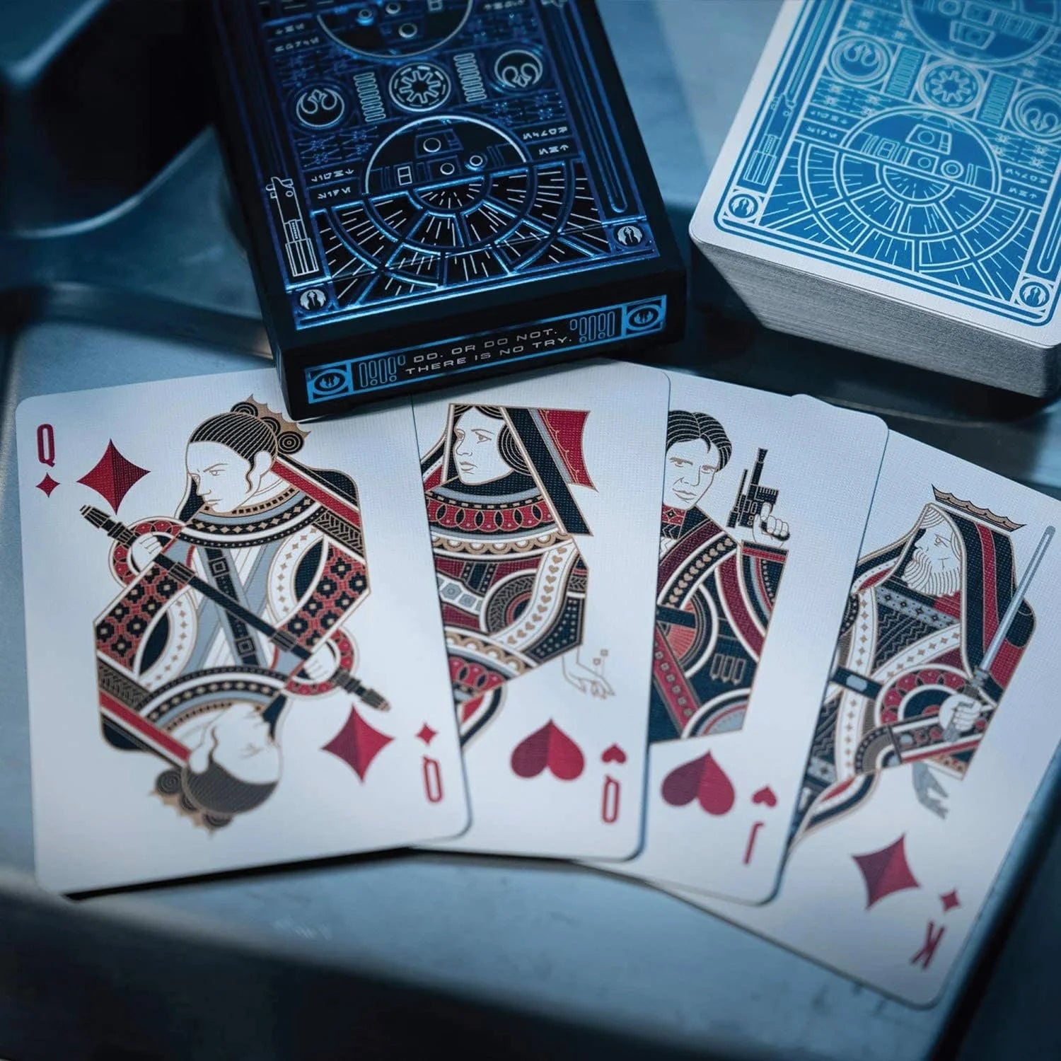 Star Wars Premium Playing Cards 2 Deck Set Light Side Blue Deck Dark Side Red Deck Skywalker Saga Choose a Side