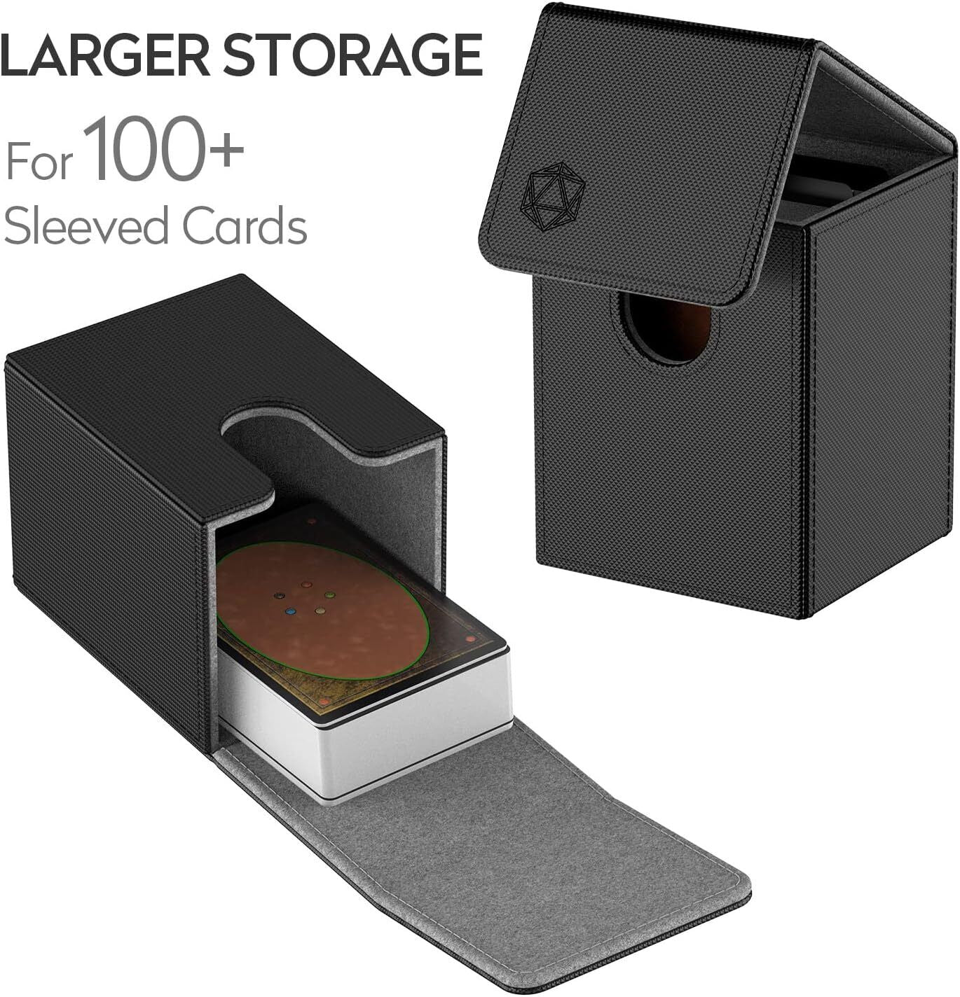 Deck Box for MTG Commander Cards Trading Card Case with 2 Dividers Per