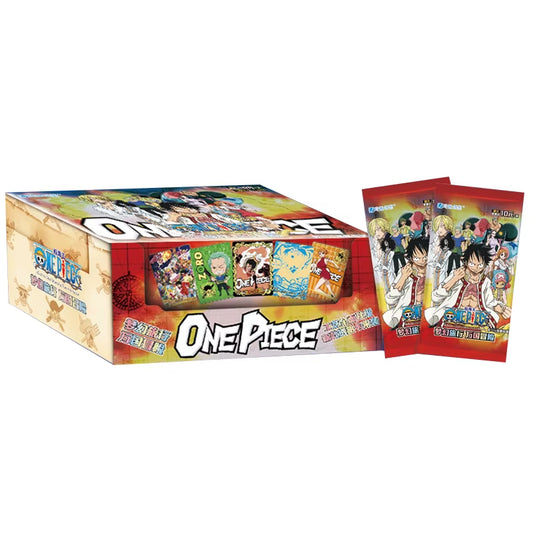 One Piece Japanese Anime Collection Card Cartas Luffy Roronoa Sanji Nami TCG Game Cards 50-210Pcs/Box Children Birthday Gift