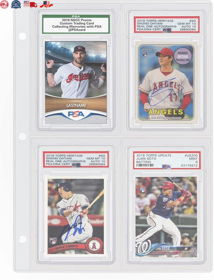 Graded Card Slab Binder Pages 40 PSA, BGS, CGC Slabs Storage Cards Not Included
