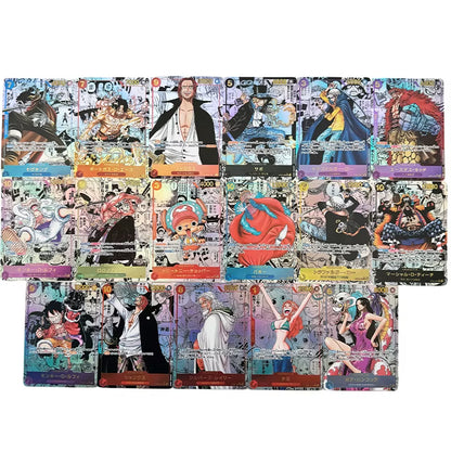 Anime One Piece Japanese English Version OPCG Replica Zoro Shanks Ace Nika Luffy Chopper Boa Hancock Game Anime Collection Cards