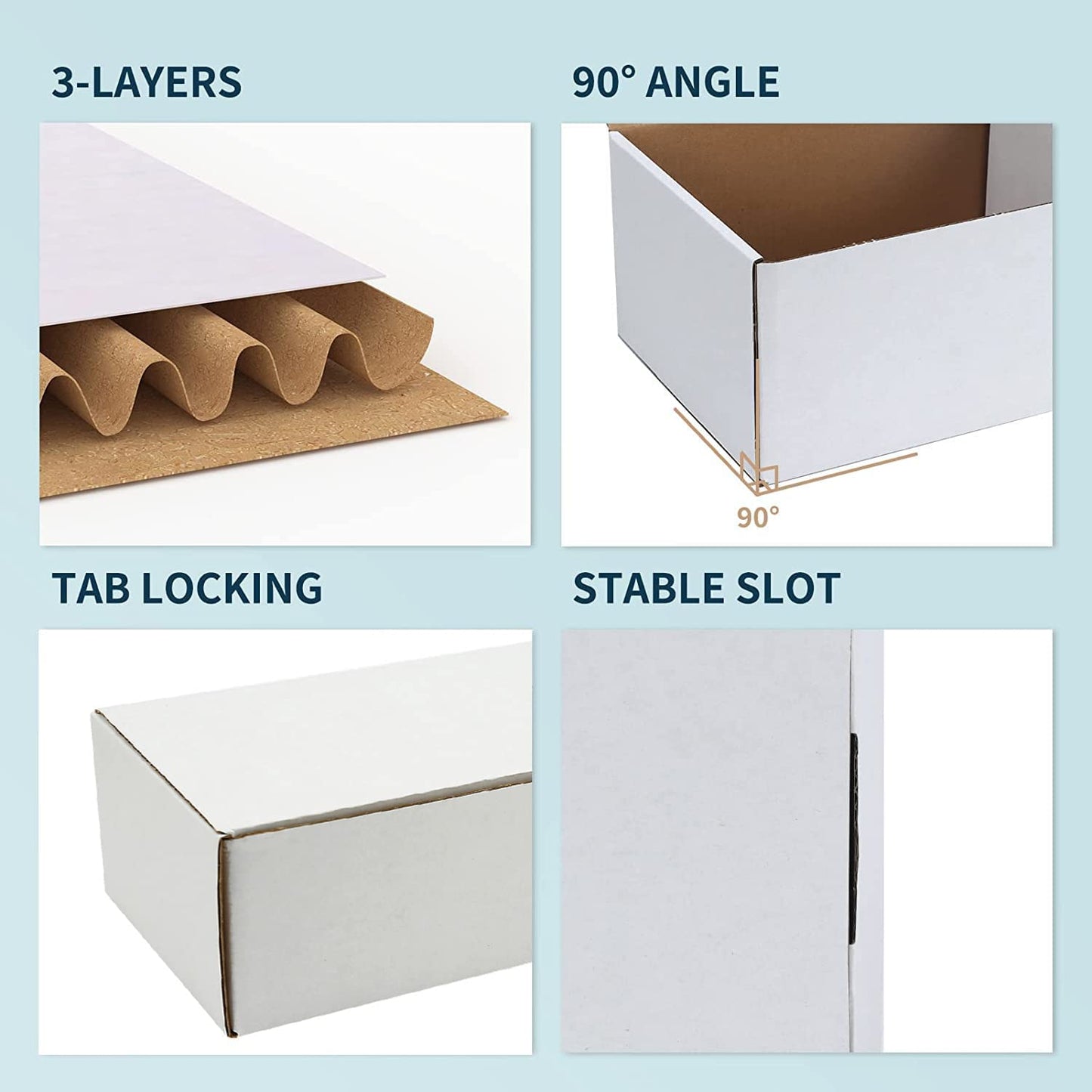 Card Box 6 Pack-4800 Count,Trading Card Storage Box with 20 Dividers&8 Labels,Ca