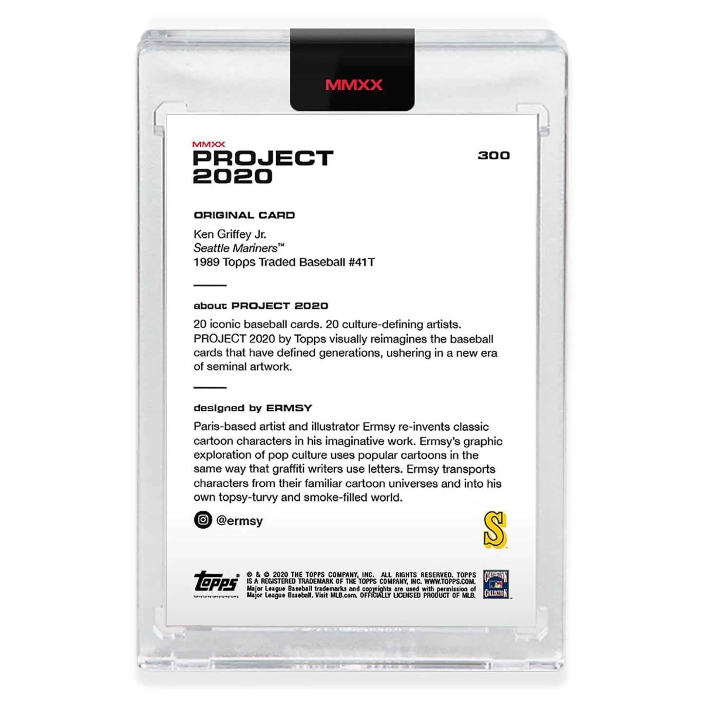 TPS-20TP20-0300-C  PROJECT 2020 Card 300 - 1989 Ken Griffey Jr. by Ermsy