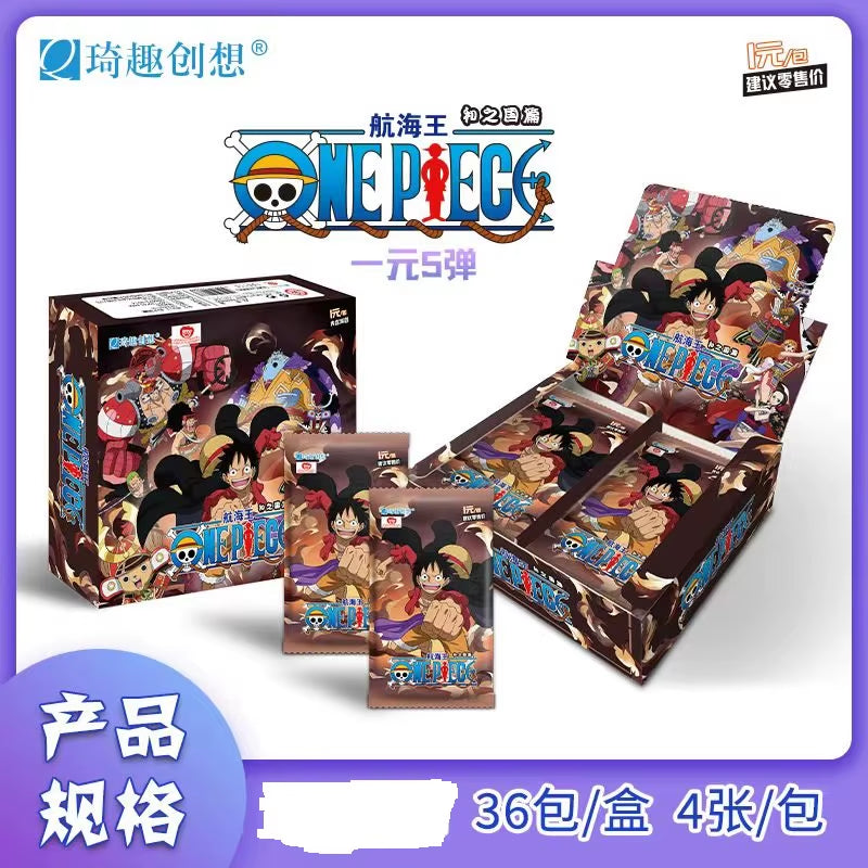 Genuine Anime ONE PIECE Card Luffy Quality Cards Zoro Nami Chopper Franky Collections Card Game Collectibles Battle Card Toy