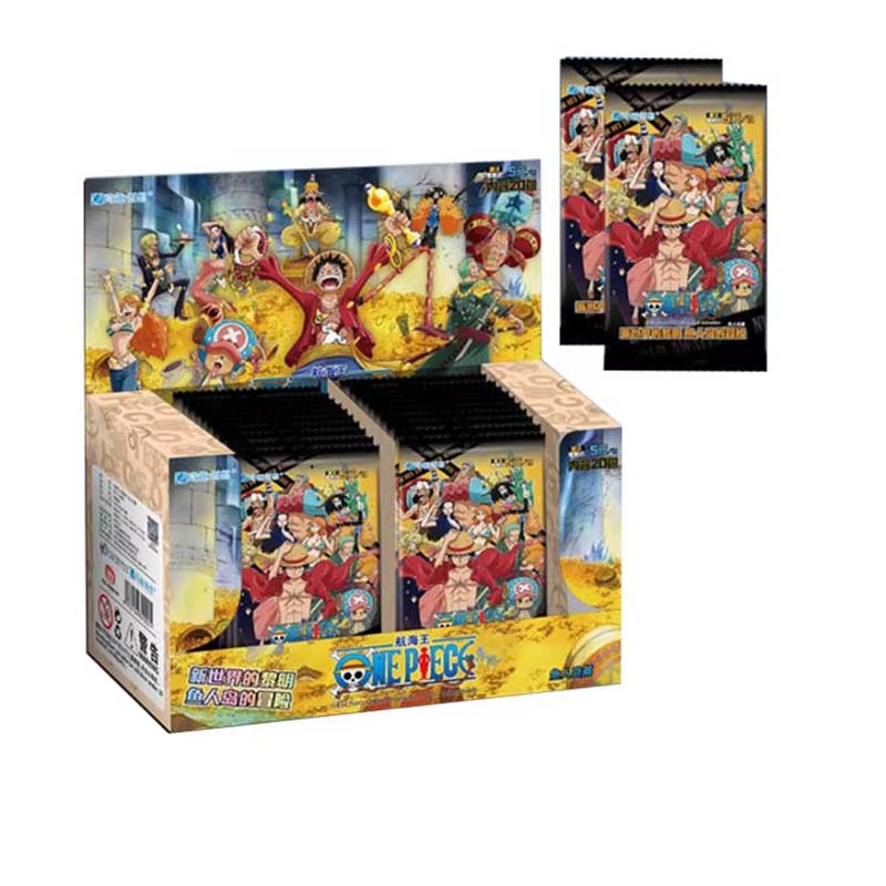 One Piece Japanese Anime Collection Card Cartas Luffy Roronoa Sanji Nami TCG Game Cards 50-210Pcs/Box Children Birthday Gift