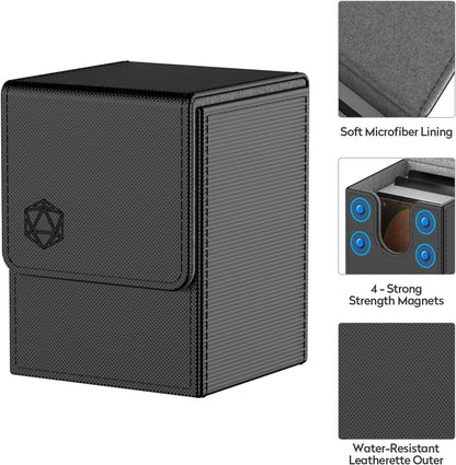 Deck Box for MTG Commander Cards Trading Card Case with 2 Dividers Per