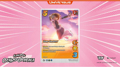 My Hero Academia Collectible Card Game Set 6: Jet Burn Clash Deck Ochaco Uraraka, 51 Cards & Paper Playmat