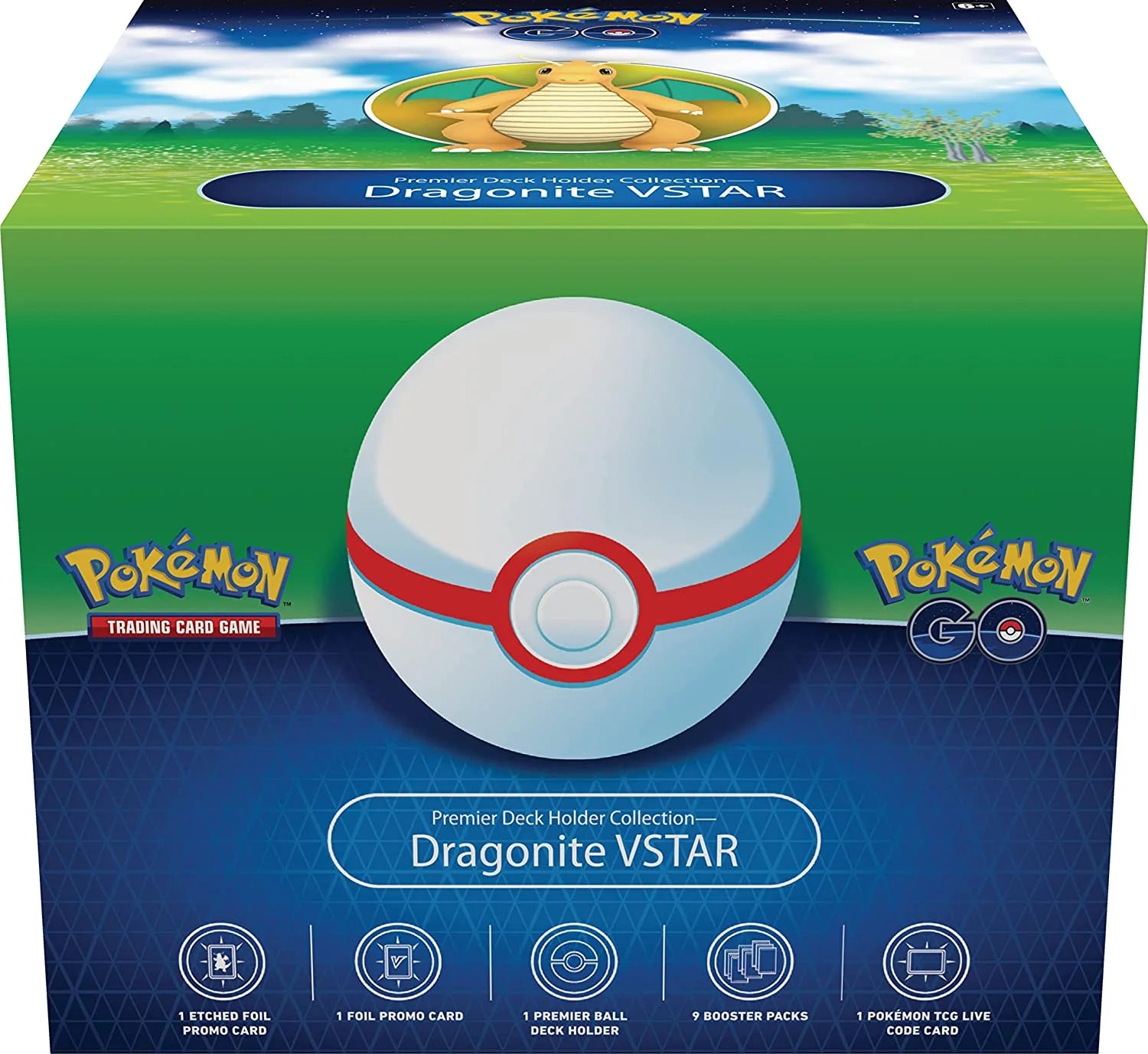 Trading Card Games  GO Premier Deck Holder Collection Dragonite VSTAR Box