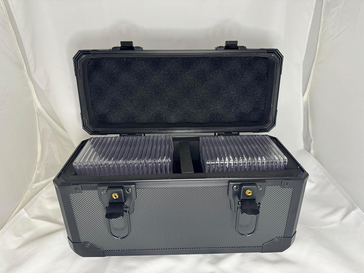 Graded Trading Card Slab Storage Case with Lock for up to 47 Graded Pokemon or S