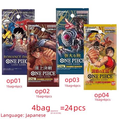 Original One Piece Cards Japanese OP06 Zoro&Sanji Trading Booster Box OP05 Luffy Rare Cards OP01-04 Card Collector Gift