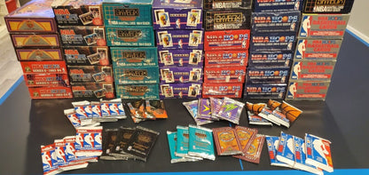 Bulk Lot of 55 Unopened Old Vintage NBA Basketball Cards in Sealed Packs NEW