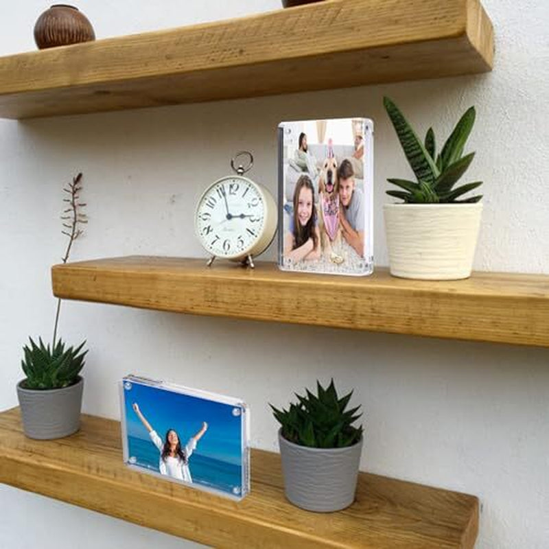 Pack of 3 Single Trading Card Display Frames, Magnetic Acrylic Baseball Card ...