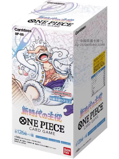 Original  One Piece OP05 the Protagonist of the New Era Cards Booster Box Anime Japanese Trading Game Card Collector Gift