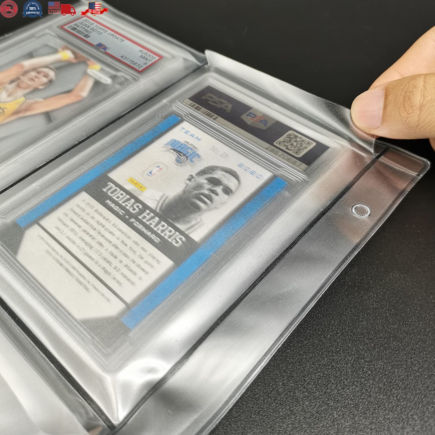 Graded Card Slab Binder Pages for Storage 10 Pages Hold 40 PSA, BGS, CGC Cards