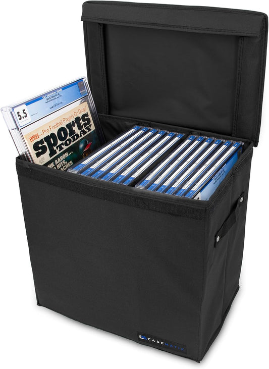 CASEMATIX Graded Magazine Storage Case Fits 25 CGC Graded Magazines, Lightweight