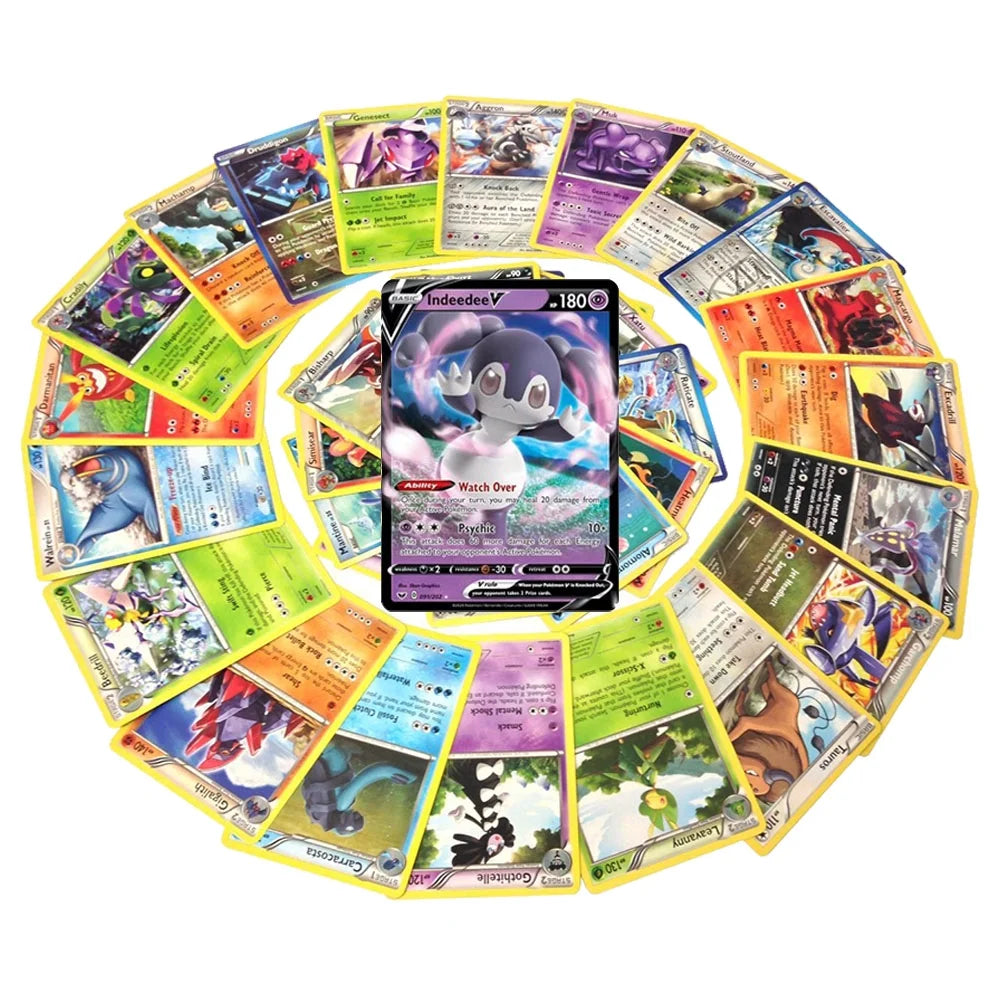 25 Unique Pokemon Cards Featuring 100 HP or Higher (Assorted Lot with No Duplicates) Including Guaranteed Ultra Rare Cards