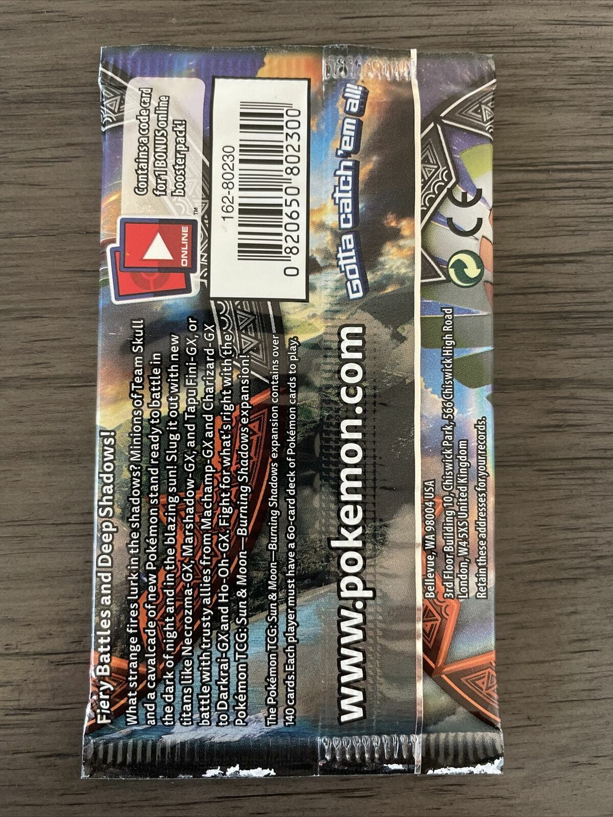 1X Sun & Moon Burning Shadows Pokemon Booster Pack Factory Sealed Brand New 🔥