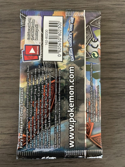 1X Sun & Moon Burning Shadows Pokemon Booster Pack Factory Sealed Brand New 🔥