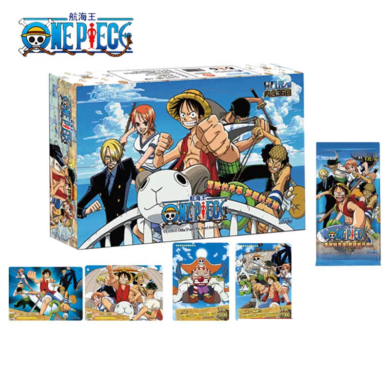 One Piece Japanese Anime Collection Card Cartas Luffy Roronoa Sanji Nami TCG Game Cards 50-210Pcs/Box Children Birthday Gift