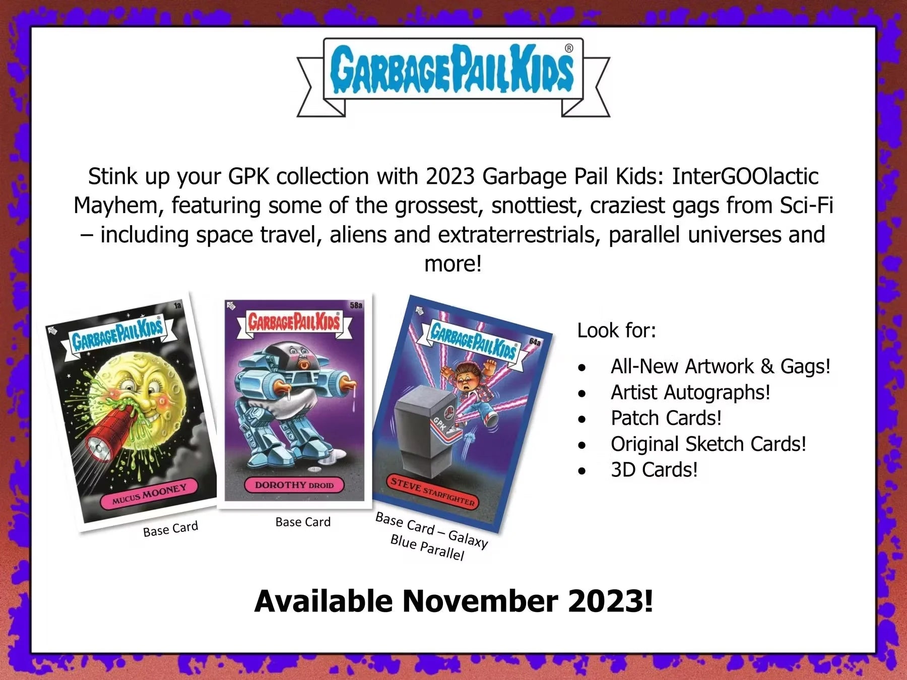 2023  Garbage Pail Kids: Intergoolactic Mayhem Collectors Edition Box