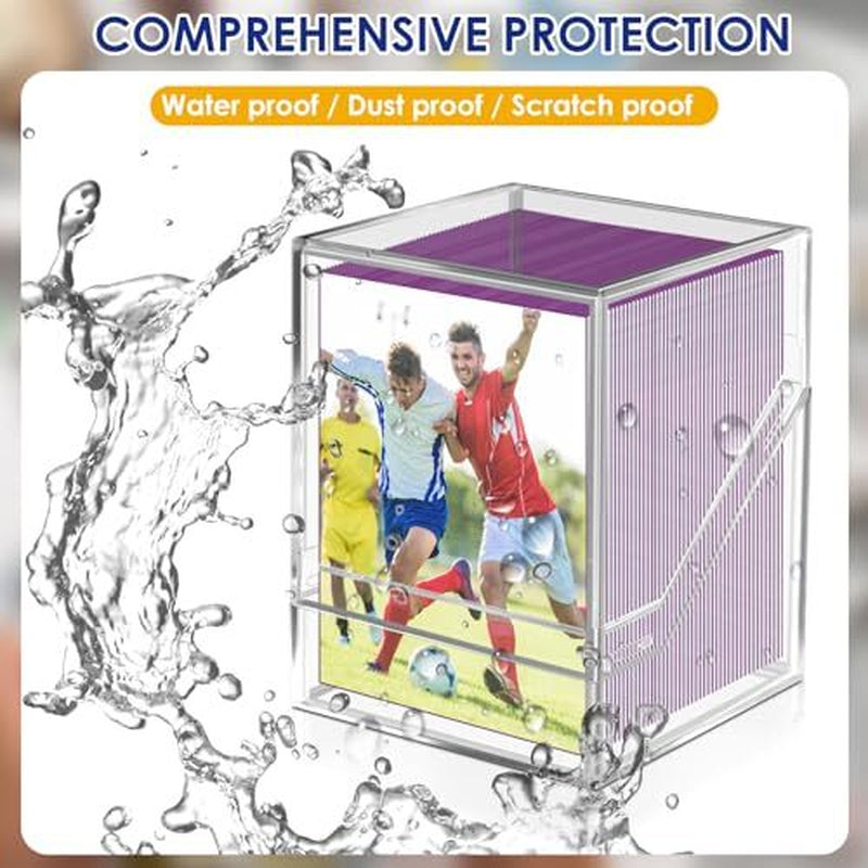 6 Pack Acrylic Trading Card Storage Boxes Deck Cases for Sports Cards MTG