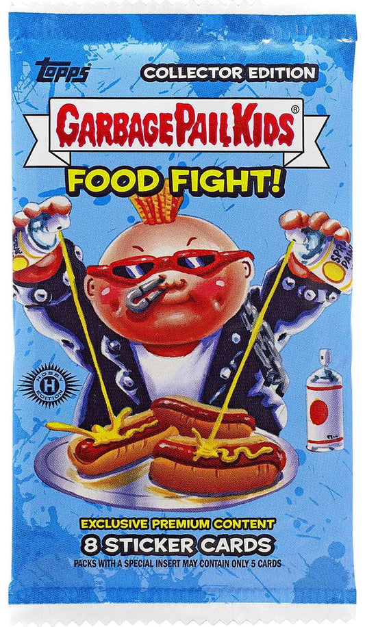 2021 Food Fight Trading Card COLLECTOR HOBBY Pack (8 Sticker Cards)