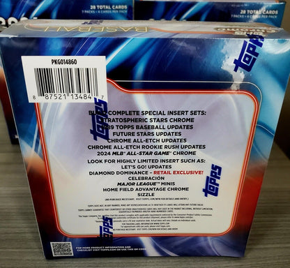 2024 TOPPS Chrome MLB Baseball Cards Update Series Mega Box in HAND SHIPS TODAY